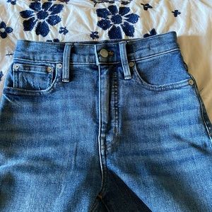 Madewell slim wide leg cropped